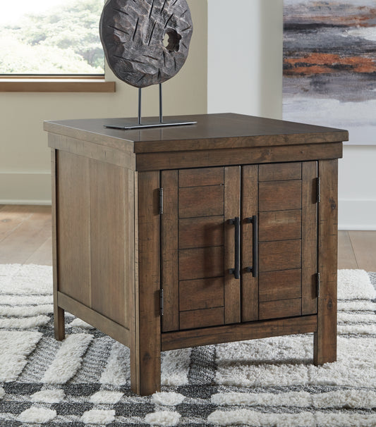 Bradenton Furniture Outlet - Ashley Furniture - Moriville End Table - Rectangular End Table / Grayish Brown - T731-3