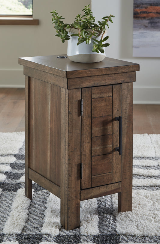 Bradenton Furniture Outlet - Ashley Furniture - Moriville Chairside End Table - Chair Side End Table / Grayish Brown - T731-7