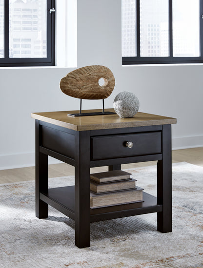 Bradenton Furniture Outlet - Ashley Furniture - Drazmine End Table - Rectangular End Table / Brown - T734-3