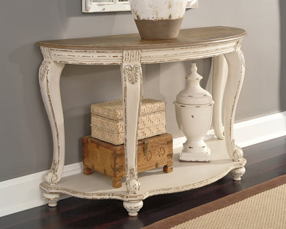 Bradenton Furniture Outlet - Ashley Furniture - Realyn Sofa Table - Sofa Table / White/Brown - T743-4