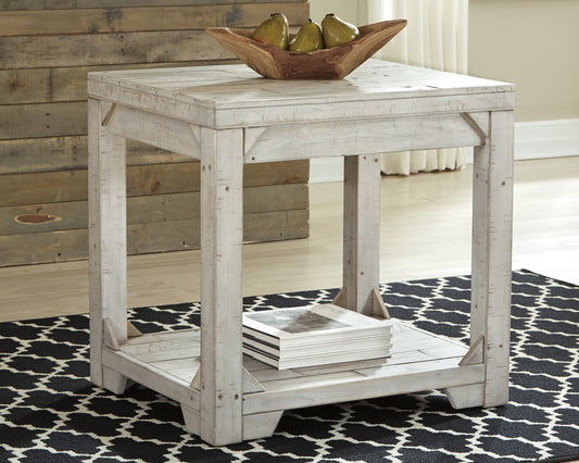 Bradenton Furniture Outlet - Ashley Furniture - Fregine End Table - Rectangular End Table / Whitewash - T755-3