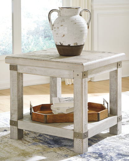 Bradenton Furniture Outlet - Ashley Furniture - Carynhurst End Table - Rectangular End Table / Whitewash - T929-3