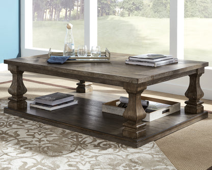 Bradenton Furniture Outlet - Ashley Furniture - Johnelle Coffee Table - Rectangular Cocktail Table / Gray - T776-1