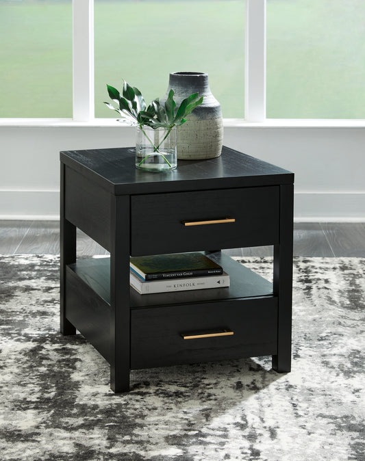 Bradenton Furniture Outlet - Ashley Furniture - Winbardi End Table - Rectangular End Table / Black - T786-3
