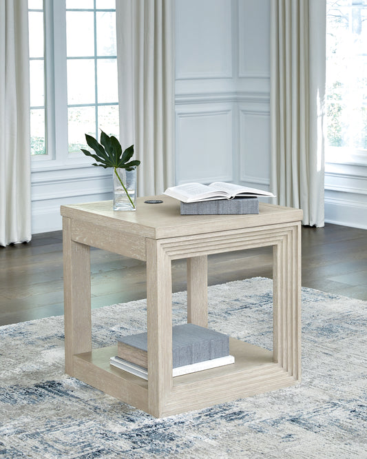 Bradenton Furniture Outlet - Ashley Furniture - Marxhart End Table - Square End Table / Bisque - T791-2