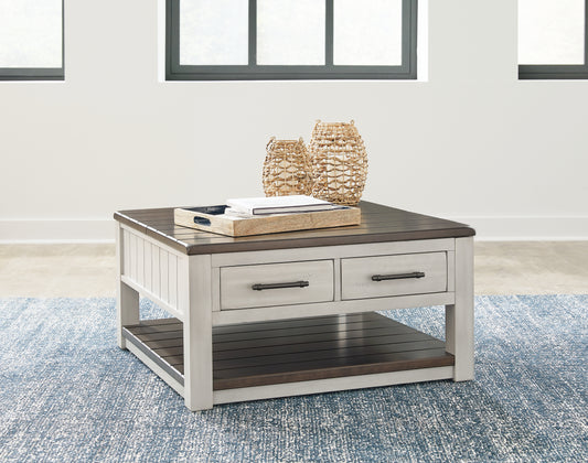 Bradenton Furniture Outlet - Ashley Furniture - Darborn Lift-Top Coffee Table - Lift Top Cocktail Table / Gray/Brown - T796-00