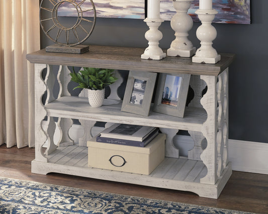 Bradenton Furniture Outlet - Ashley Furniture - Havalance Sofa/Console Table - Console Sofa Table / Gray/White - T814-5