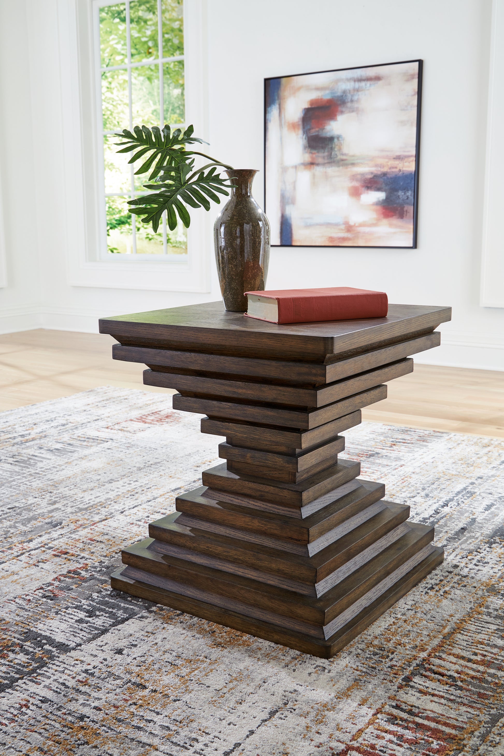 Bradenton Furniture Outlet - Ashley Furniture - Hannodream End Table - Square End Table / Warm Brown - T821-2