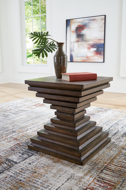 Bradenton Furniture Outlet - Ashley Furniture - Hannodream End Table - Square End Table / Warm Brown - T821-2