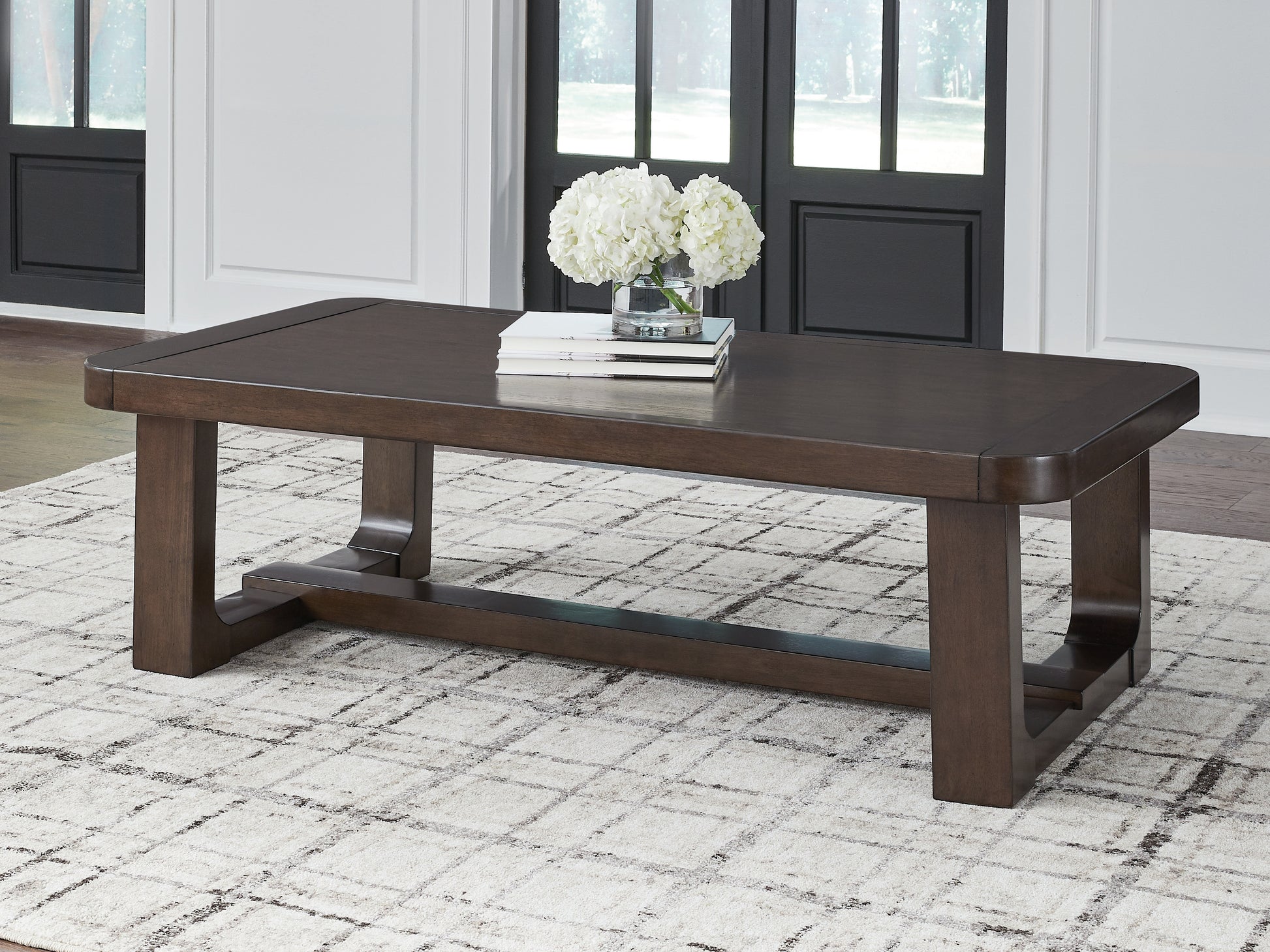 Bradenton Furniture Outlet - Ashley Furniture - Breckington Coffee Table - Rectangular Cocktail Table / Dark Brown - T856-1