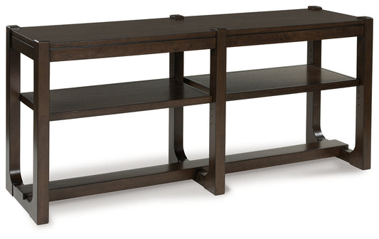 Bradenton Furniture Outlet - Ashley Furniture - Breckington Sofa Table - Sofa Table / Dark Brown - T856-4