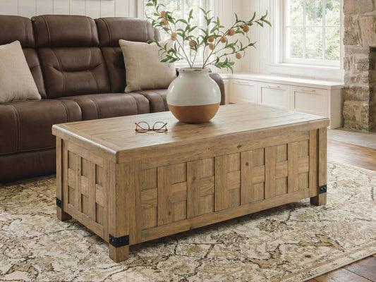 Bradenton Furniture Outlet - Ashley Furniture - Ridgester Lift-Top Coffee Table - Lift Top Cocktail Table - T858-9