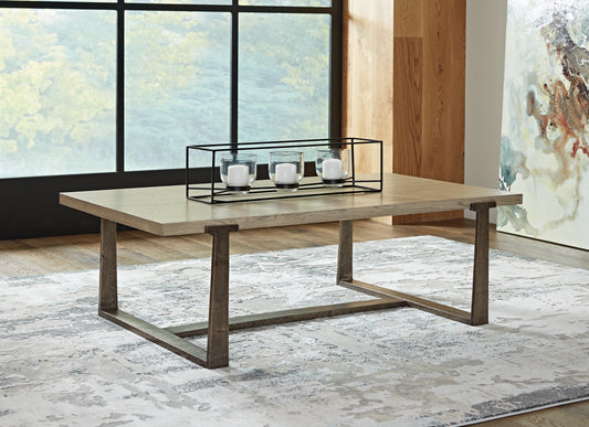 Bradenton Furniture Outlet - Ashley Furniture - Dalenville Coffee Table - Rectangular Cocktail Table / Gray - T965-1