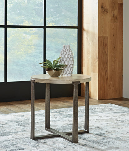 Bradenton Furniture Outlet - Ashley Furniture - Dalenville End Table - Round End Table / Gray - T965-6