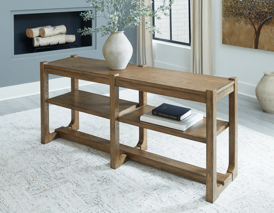 Bradenton Furniture Outlet - Ashley Furniture - Cabalynn Sofa Table - Sofa Table / Light Brown - T974-4