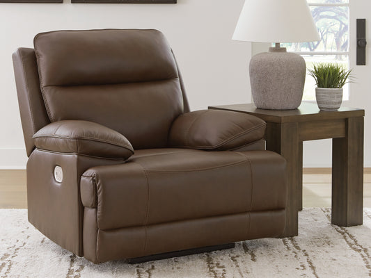 Bradenton Furniture Outlet - Ashley Furniture - VonRyan Living Room - PWR REC Loveseat/CON/ADJ HDRST / Tobacco - U1040018