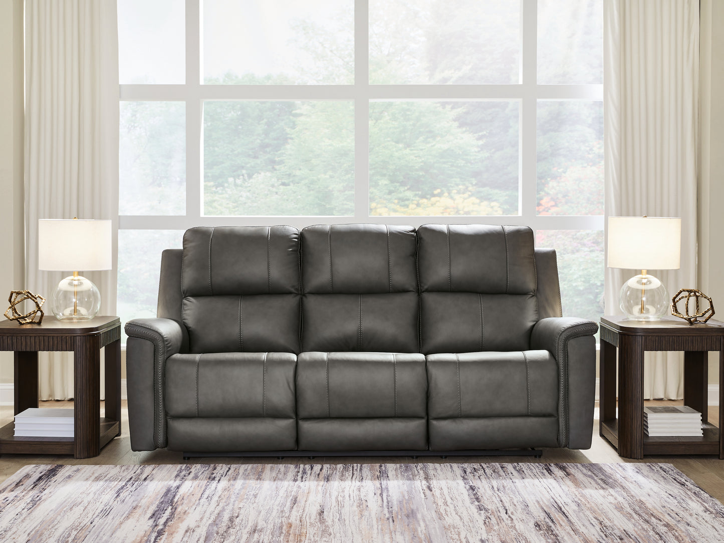 Bradenton Furniture Outlet - Ashley Furniture - Bleckley Living Room - PWR REC Sofa with ADJ Headrest / Anchor - PCU1200015