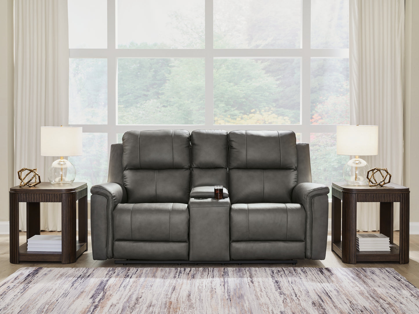 Bradenton Furniture Outlet - Ashley Furniture - Bleckley Living Room - PWR REC Loveseat/CON/ADJ HDRST - PCU1200018