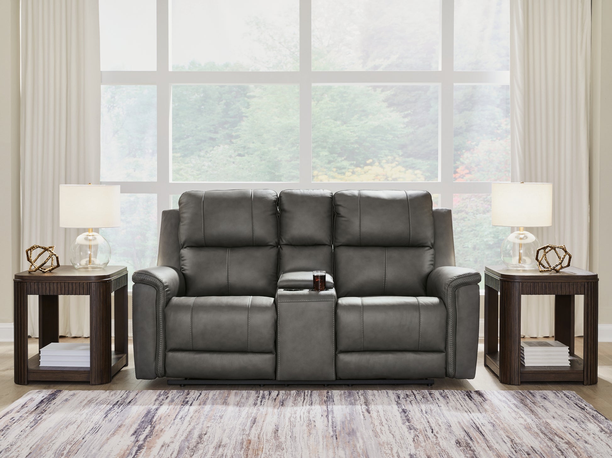 Bradenton Furniture Outlet - Ashley Furniture - Bleckley Living Room - PWR REC Loveseat/CON/ADJ HDRST - PCU1200018