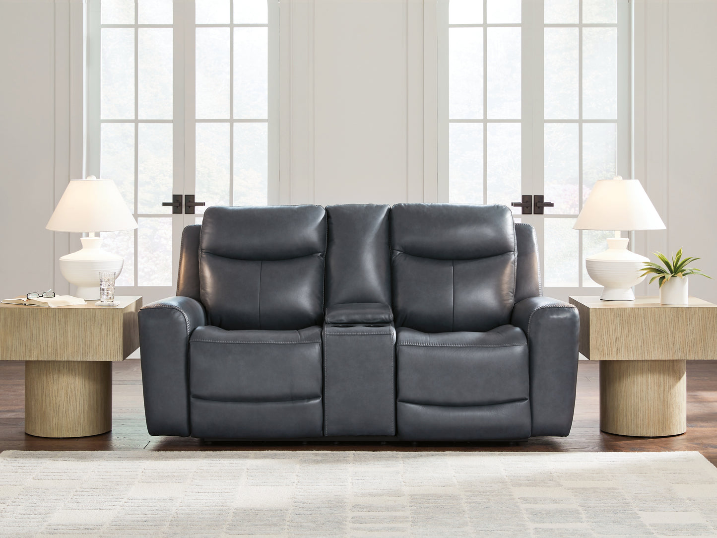Bradenton Furniture Outlet - Ashley Furniture - Next Move Living Room - PWR REC Loveseat/CON/ADJ HDRST / Admiral - PCU1210018