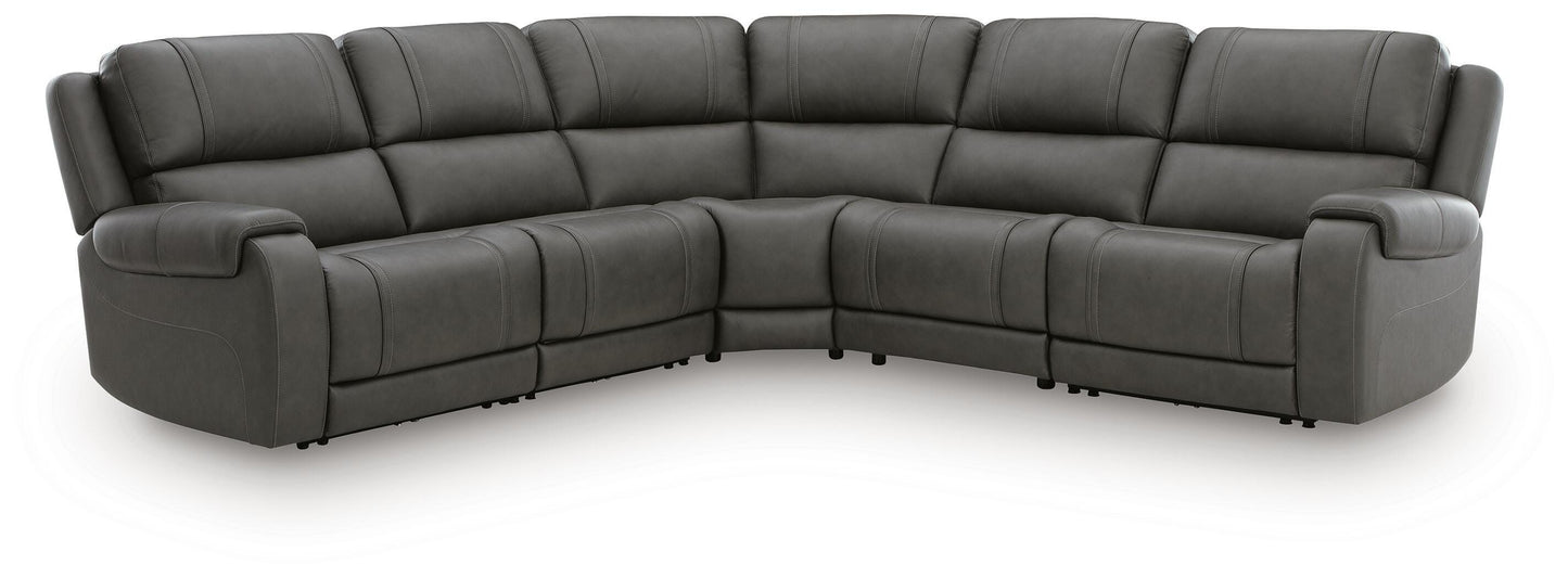 Bradenton Furniture Outlet - Ashley Furniture - 5Z - Pittson Sectional - 5-Piece Power Reclining Sectional - PCU12600S6