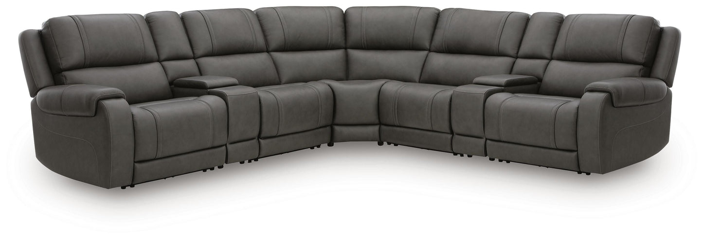 Bradenton Furniture Outlet - Ashley Furniture - 5Z - Pittson Sectional - 7-Piece Power Reclining Sectional - PCU12600S10