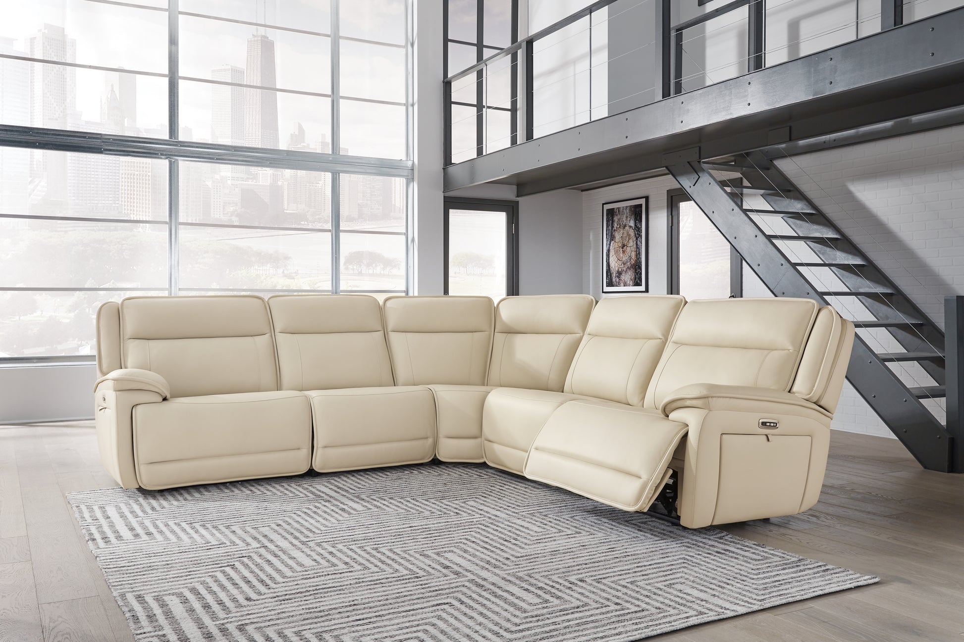 Bradenton Furniture Outlet - Ashley Furniture - Double Deal Sectional - 6-Piece Reclining Sectional / Almond - U13001S7