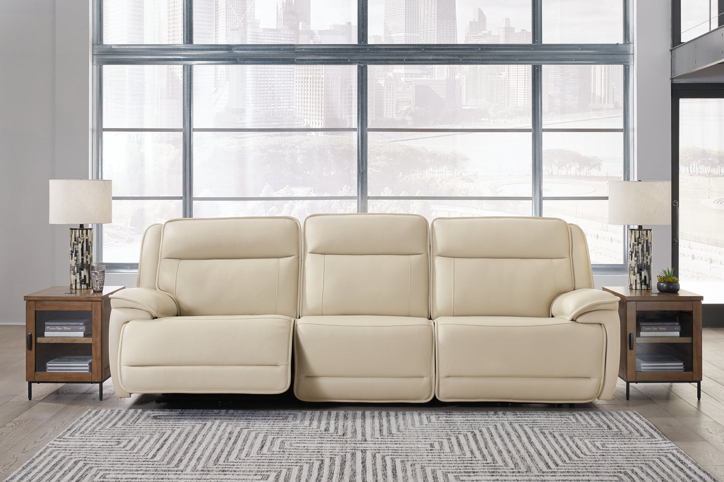 Bradenton Furniture Outlet - Ashley Furniture - Double Deal Sectional - 3-Piece Power Reclining Sofa Sectional / Almond - U13001S5