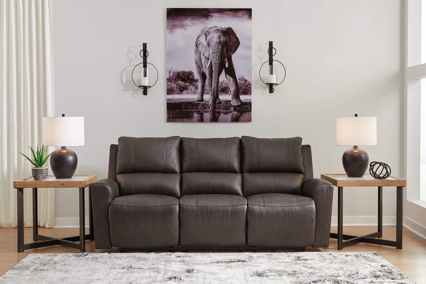 Bradenton Furniture Outlet - Ashley Furniture - Boxmere Living Room - Reclining Power Sofa / Storm - U1310087