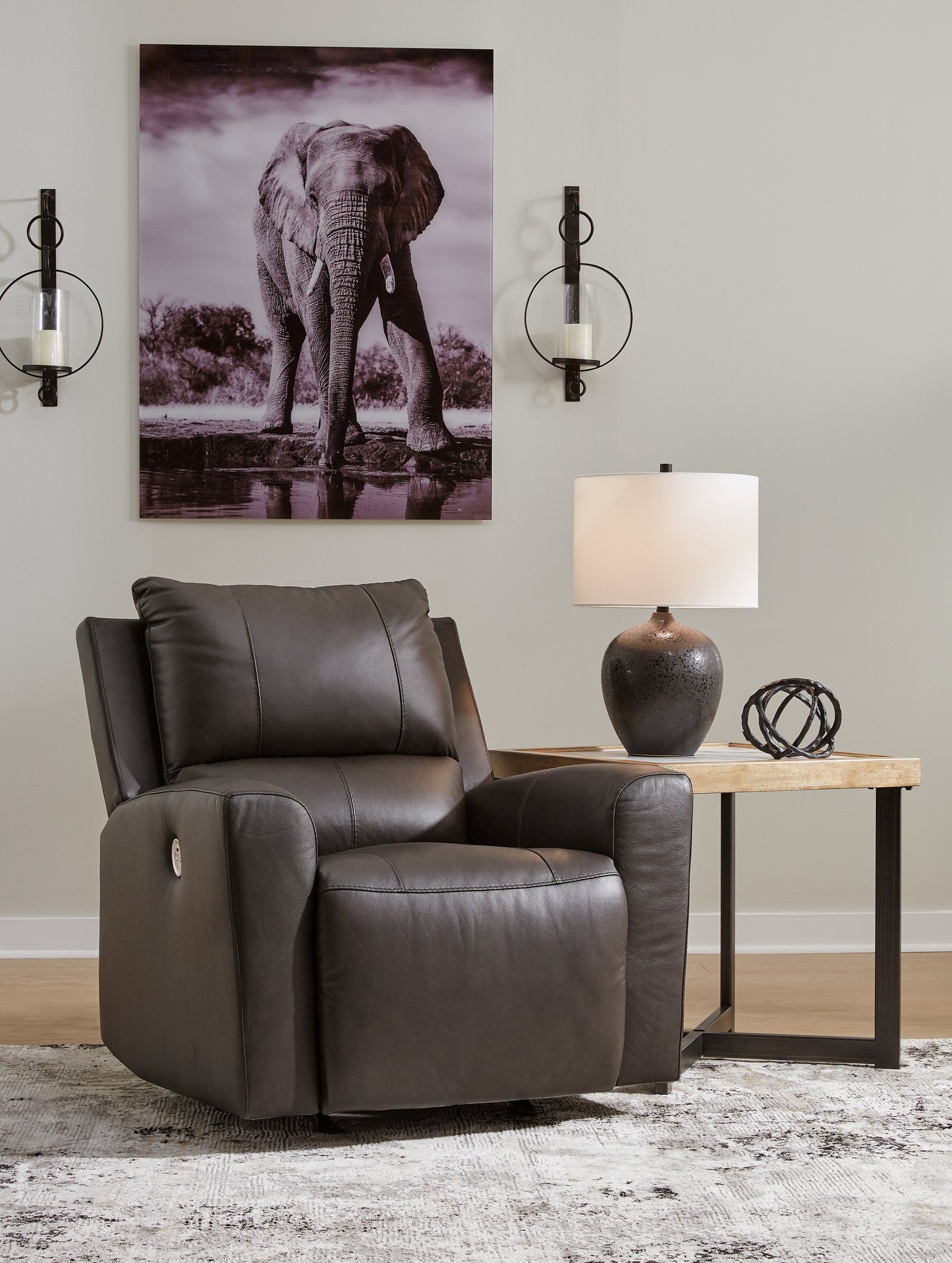 Bradenton Furniture Outlet - Ashley Furniture - Boxmere Living Room - Reclining Power Sofa / Storm - U1310087