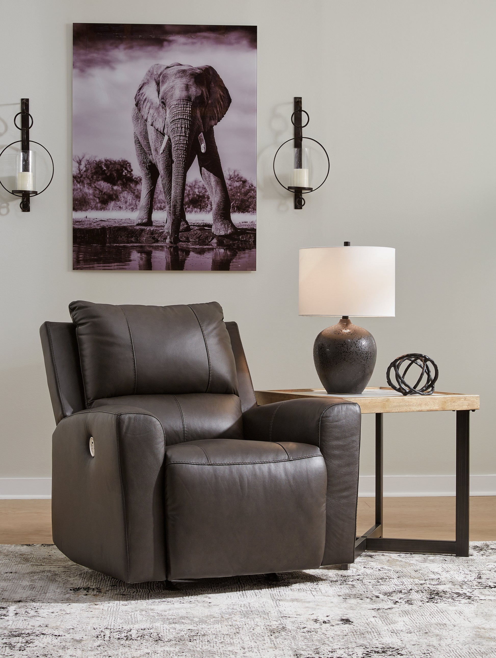 Bradenton Furniture Outlet - Ashley Furniture - Boxmere Living Room - Reclining Power Sofa / Storm - U1310087