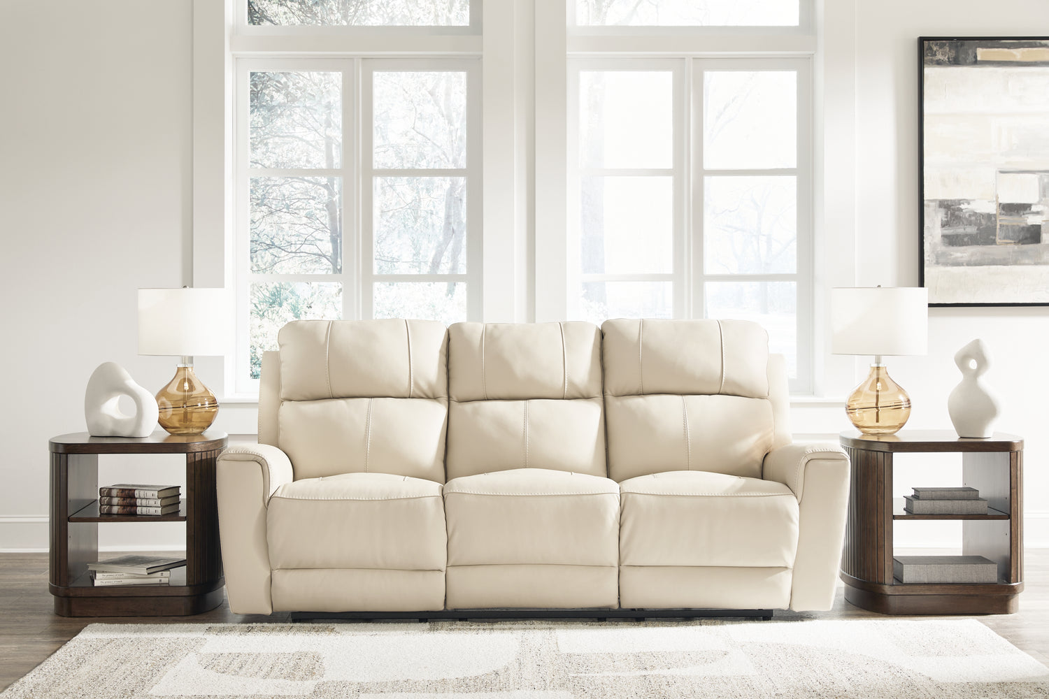 Bradenton Furniture Outlet - Ashley Furniture - Dahlmoore Living Room - Reclining Power Sofa / Almond - U1320087