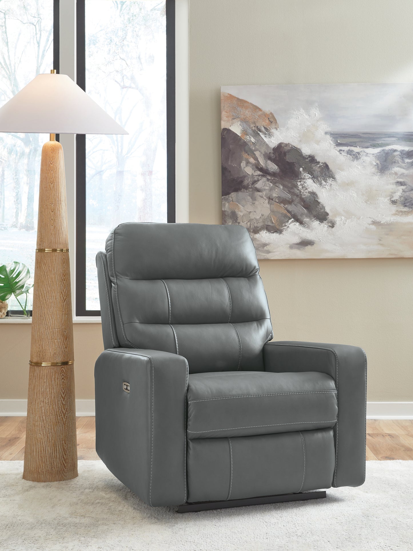 Bradenton Furniture Outlet - Ashley Furniture - Pennacle Pier Living Room - PWR Recliner/ADJ Headrest / Tideon - PCU1350113