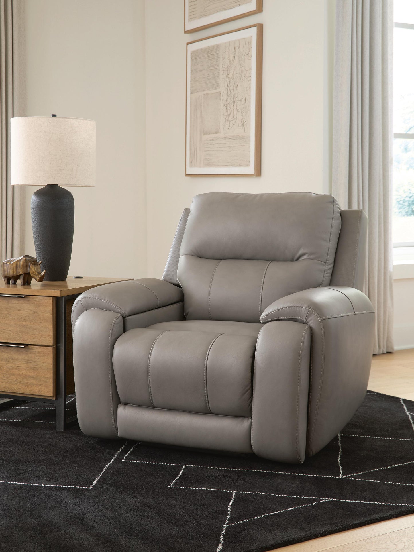 Bradenton Furniture Outlet - Ashley Furniture - Real Moments Living Room - Power Recliner w/Audio Seating - PCU1370013A