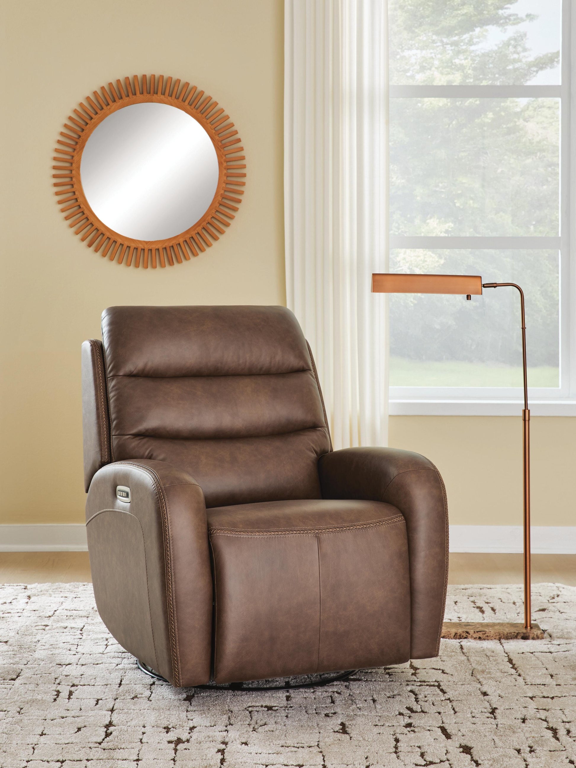 Bradenton Furniture Outlet - Ashley Furniture - Motion-Max Living Room - Swivel Glider Power Recliner - PCU1550195
