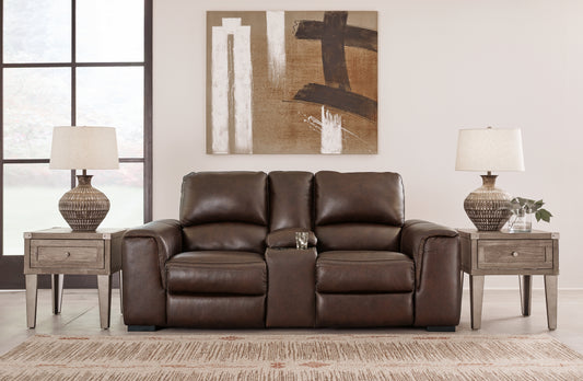 Bradenton Furniture Outlet - Ashley Furniture - Alessandro Living Room - PWR REC Sofa with ADJ Headrest / Garnet - U2550115