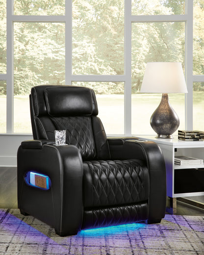 Bradenton Furniture Outlet - Ashley Furniture - Boyington Living Room - PWR Recliner/ADJ Headrest / Black - U2710613