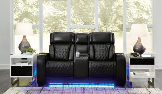 Bradenton Furniture Outlet - Ashley Furniture - Boyington Living Room - PWR REC Sofa with ADJ Headrest / Gray - U2710515