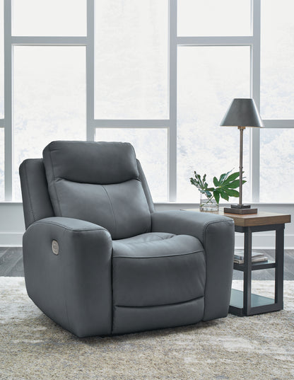 Bradenton Furniture Outlet - Ashley Furniture - Mindanao Living Room - PWR Recliner/ADJ Headrest / Steel - U5950413