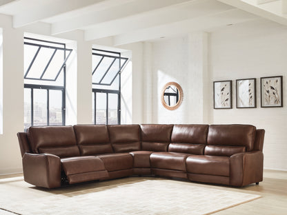 Bradenton Furniture Outlet - Ashley Furniture - DeepWakes Sectional - 5-Piece Power Reclining Sectional / Canyon - PCU62607S8