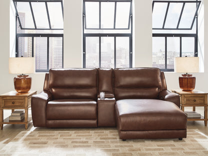 Bradenton Furniture Outlet - Ashley Furniture - DeepWakes Sectional - 3-Piece Power Reclining Sectional with Chaise / Canyon - PCU62607S4