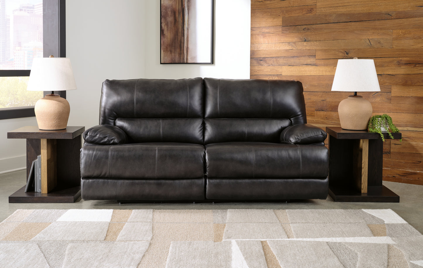 Bradenton Furniture Outlet - Ashley Furniture - Mountainous Living Room - 2 Seat PWR REC Sofa ADJ HDREST / Eclipse - U6580147