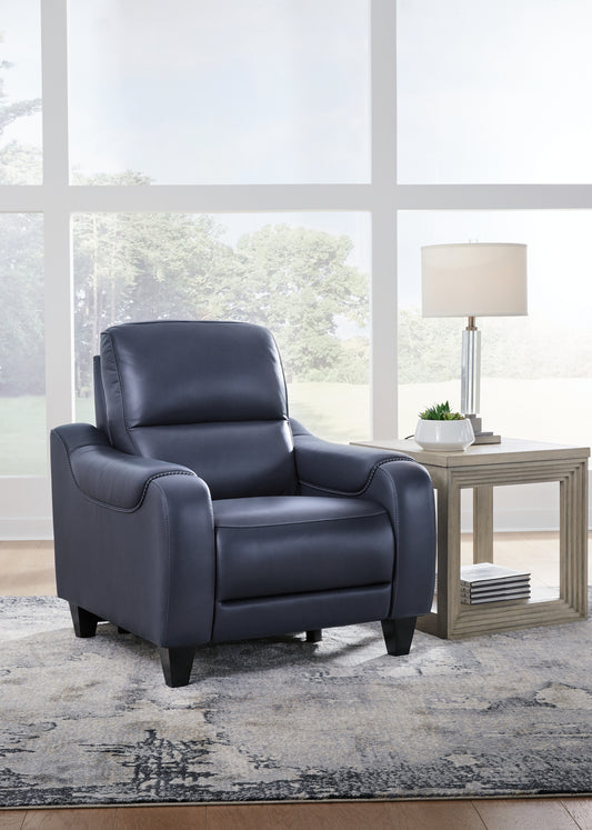 Bradenton Furniture Outlet - Ashley Furniture - Mercomatic Living Room - PWR Recliner/ADJ Headrest / Ocean - U7531113