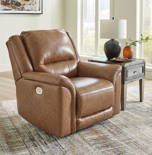 Bradenton Furniture Outlet - Ashley Furniture - Trasimeno Living Room - PWR Recliner/ADJ Headrest / Caramel - U8281513