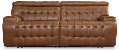 Bradenton Furniture Outlet - Ashley Furniture - Temmpton Sectional - 5-Piece Power Reclining Sectional / Chocolate - U92708S4