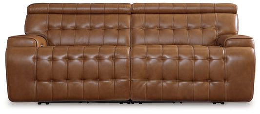 Bradenton Furniture Outlet - Ashley Furniture - Temmpton Sectional - 5-Piece Power Reclining Sectional / Chocolate - U92708S4