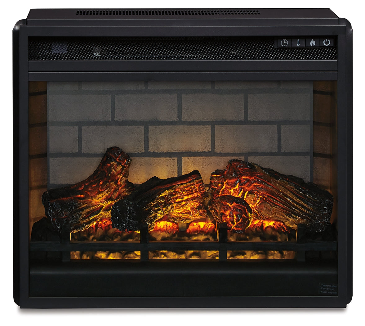 Bradenton Furniture Outlet - Ashley Furniture - Entertainment Accessories Electric Infrared Fireplace Insert - Electric Infrared Fireplace Insert / Black - W100-101