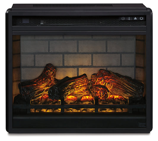 Bradenton Furniture Outlet - Ashley Furniture - Entertainment Accessories Electric Infrared Fireplace Insert - Electric Infrared Fireplace Insert / Black - W100-101