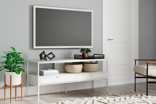 Bradenton Furniture Outlet - Ashley Furniture - Deznee 60" TV Stand - 60" / White - W162-68