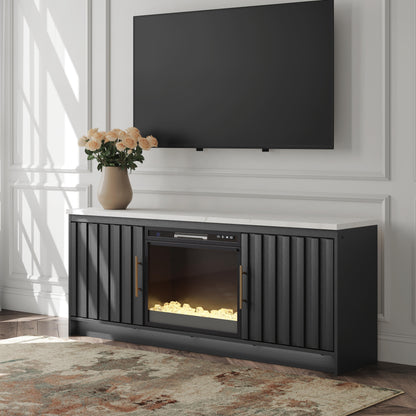 Bradenton Furniture Outlet - Ashley Furniture - Cadmori 63" TV Stand with Electric Fireplace - 63" TV Stand with Electric Fireplace - W2616W1